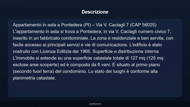 Immobile in asta di 127 m² con più di 5 locali in vendita a Pontedera - Foto 7