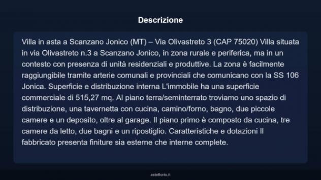 Immobile in asta di 304 m², box auto in vendita a Scanzano Jonico - Foto 9
