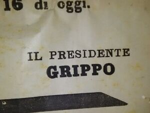 ANTICO MANIFESTO LUTTUOSO DEL 1921 DI NAPOLI - Foto 2