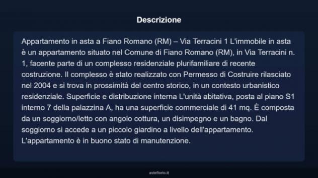 Immobile in asta di 41 m² in vendita a Fiano Romano - Foto 3
