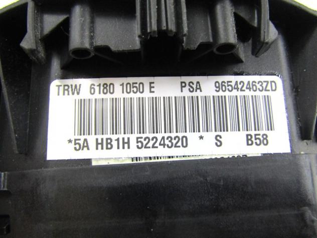 9665396680 KIT AIRBAG CITROEN C4 GRAND PICASSO 2.0 D 100KW AUT 5P (2008) RICAMBIO USATO CON CENTRALINA AIRBAG, AIRBAG VOLANTE GUIDATORE, AIRBAG PASSEG - Foto 7