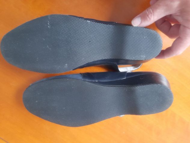 Scarpe donna blu n° 41/42 vera pelle - Foto 3