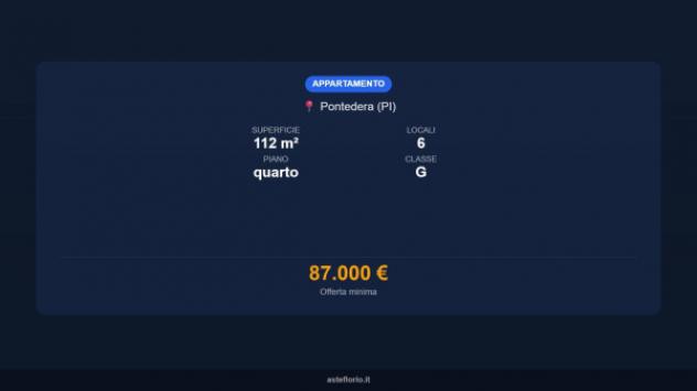 Immobile in asta di 112 m² in vendita a Pontedera - Foto 15