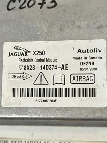 CENTRALINA AIRBAG JAGUAR XF Serie 8X23-14D374-AE 7G (0811) - Foto 2