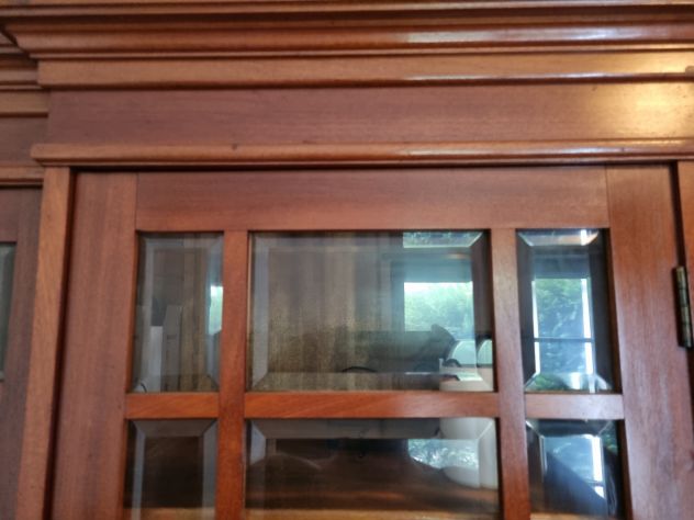Vetrina 3 ante 130x210x46 ciliegio massello