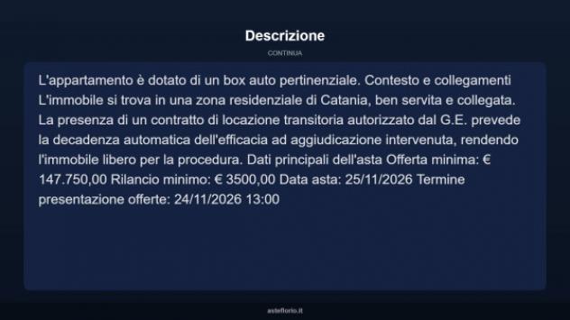 Immobile in asta di 104 m², box auto in vendita a Catania - Foto 4