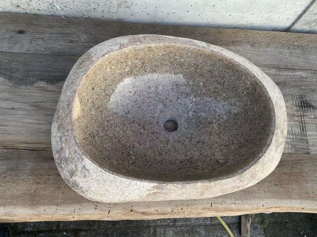 Lavabo lavandino da appoggio in pietra naturale 2 - Foto 2