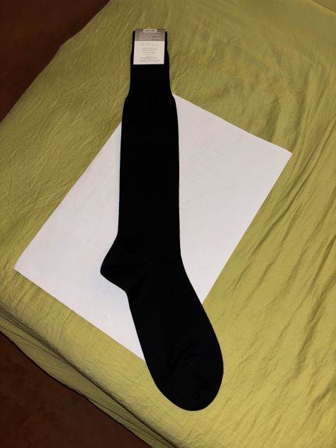 CALZE LUNGHE FINO AL GINOCCHIO NUOVE CON CARTELLINO UOMO IN COTONE FILO DI SCOZI - Foto 10