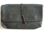 BORSA/POCHETTE ECOPELLE GRIGIA