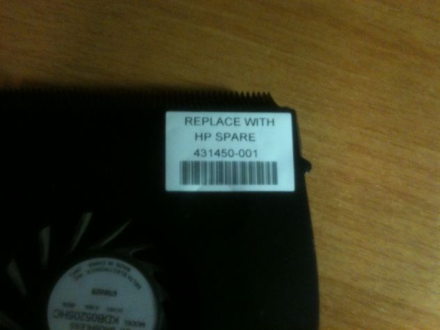 Dissipatore completo di ventola HP Compaq V6000 - Foto 3