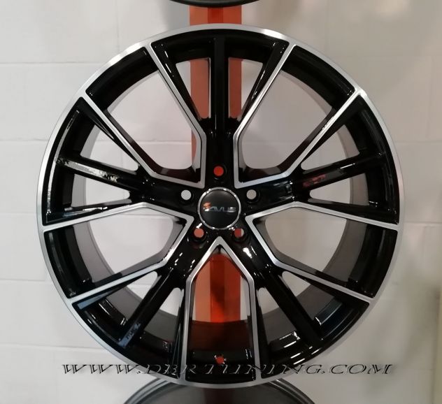 Cerchi lega 18 modello AVUS AF18 Black Polish AUDI - Foto 2