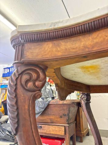 Antica Consolle con piano in marmo - Foto 7