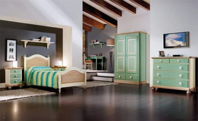 Camera da Letto in Legno Stile Rustico composizione rustico 2