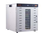 Essiccatore Elettrico 1000W per Alimenti in Acciaio Inox 10 Vassoi Estraibili Te