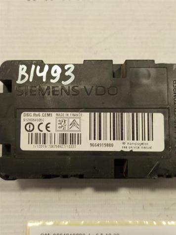 CENTRALINA PRESSIONE PNEUMATICI CITROEN C5 Station Wagon 9664919880 ELD11 diesel 2721 (0818) - Foto 2