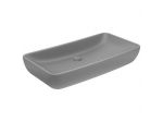 Lavabo Lusso Rettangolare Grigio Chiaro Opaco 71x38 cm Ceramica