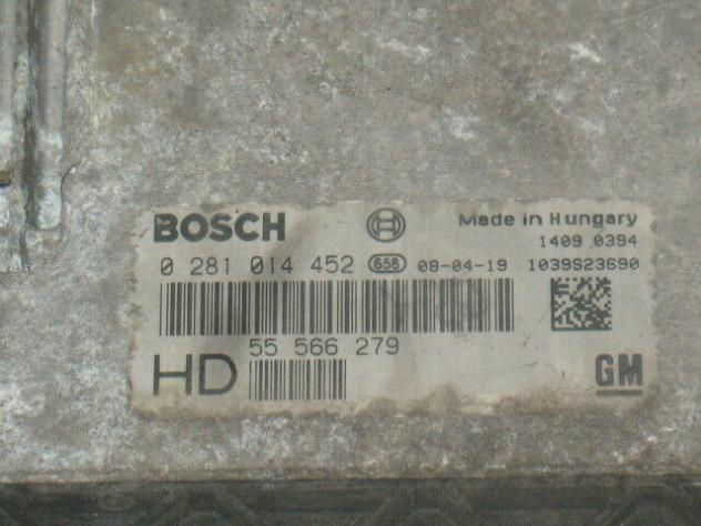 0281014452 ECU OPEL ZAFIRA B 1.9 CDTI 0281014452 55566279 HD 0 281 014 452 - Foto 4