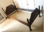 Letto legno massello stile spagnolo anni '70