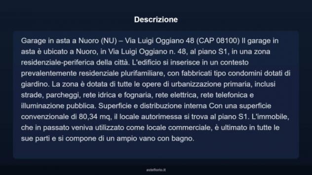 Immobile in asta di 80 m² in vendita a Nuoro - Foto 4