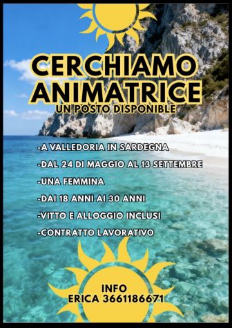 Animatrice turistica cercasi