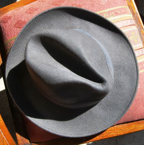 cappello in feltro  falde larghe  grigio tg 59 - Foto 2