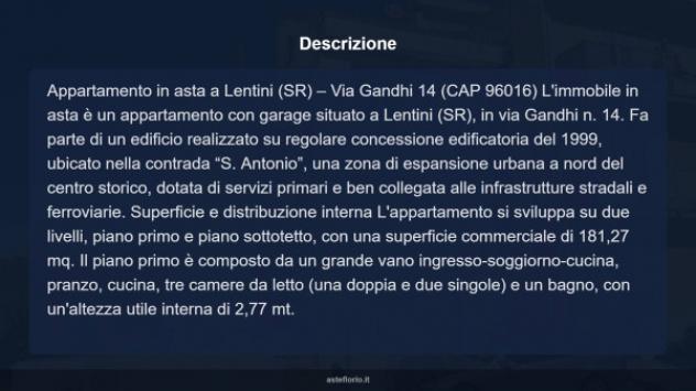 Immobile in asta di 181 m² con più di 5 locali e box auto in vendita a Lentini - Foto 16