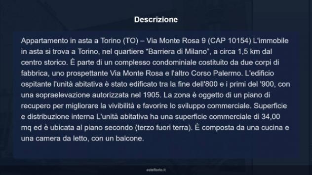 Immobile in asta di 34 m² in vendita a Torino - Foto 14
