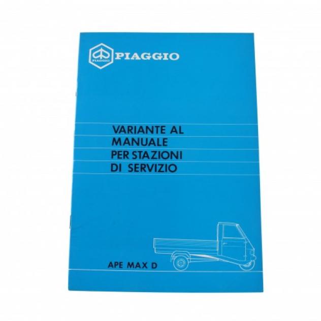 Variantre al manuale stazioni di servizio Piaggio Ape Max D