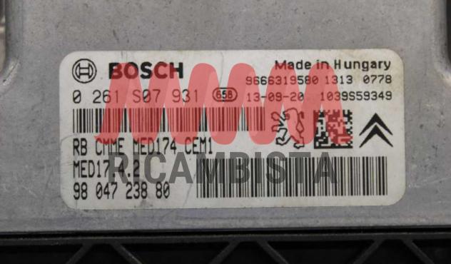 0261S07931 9804723880 Peugeot 308 1.6 centralina motore Bosch - Foto 2