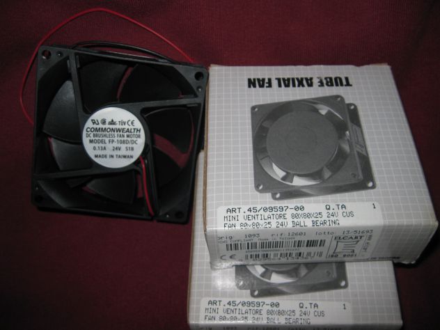 DUE Mini Ventilatore ELCART   24 Volt Vcc  art. 4509597 (NUOVI) - Foto 2