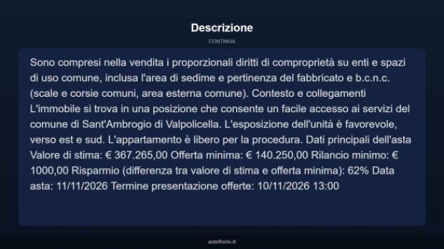 Immobile in asta di 156 m² in vendita a Sant'Ambrogio di Valpolicella - Foto 13