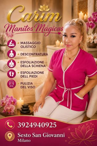 🍀Carim Manitos Magicas🍀Massagio Olistico 🍀Massagio Descontractura 🍀 Tel:3924940925