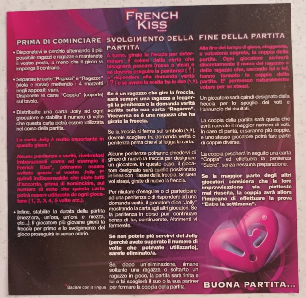French Kiss Party, originale gioco da tavolo/party game di AV Editions - Foto 4