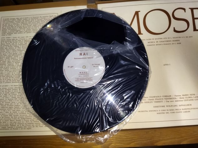 Dischi vinile 1968 Fuori Commercio editi Rai Radiotelevisione Mosè di Rossini - Foto 7