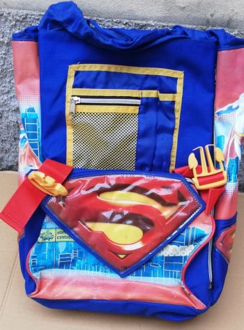 Zaino (cartella) scuola Superman + peluche omaggio - Foto 5
