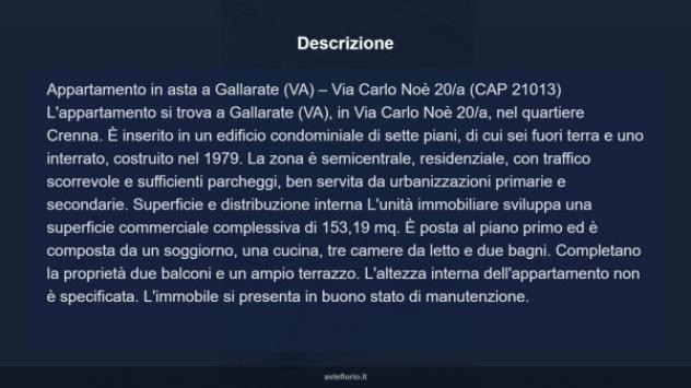 Immobile in asta di 153 m² con più di 5 locali e box auto in vendita a Gallarate - Foto 14