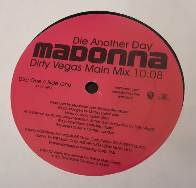 MADONNA, Die Another Day,  2x12" LP Vinile, Stati Uniti 2002. - Foto 3