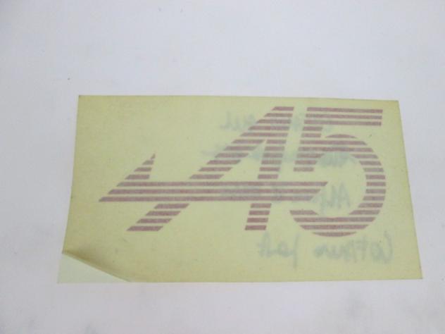 ADESIVO MODANATURA "A5" COFANO ANTERIORE ROSSO RENAULT R5 ALPINE 1.4 B 3P (SECONDA SERIE) RICAMBIO NUOVO