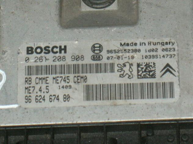 0261208908 ECU CITROEN PEUGEOT 1.6 0261208908 9659317780, ME7.4.5 - Foto 2