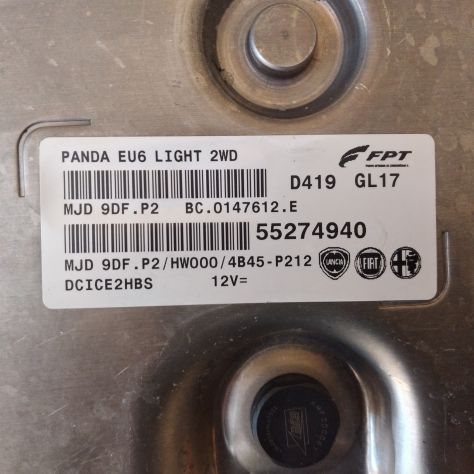 CENTRALINA MOTORE FIAT PANDA 1300 MTJET EU MJD 9DF P2 55274940 - Foto 6