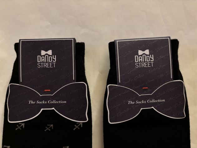2 PAIA CALZE NUOVE DA UOMO IN COTONE ORIGINALE MARCA DANDY STREET,MADE IN ITALY, - Foto 3
