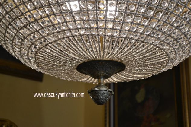 Lampadario 160 cm. stile Impero a mongolfiera - Foto 7