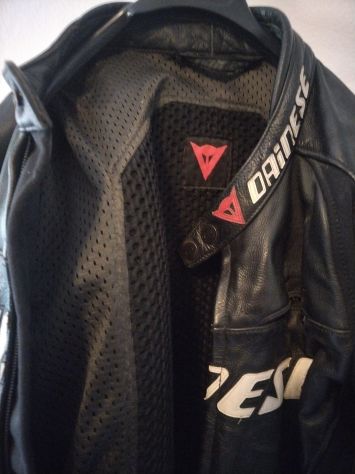 Giacca in pelle nera Dainese - Foto 3
