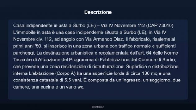 Immobile in asta di 130 m², box auto in vendita a Surbo - Foto 4