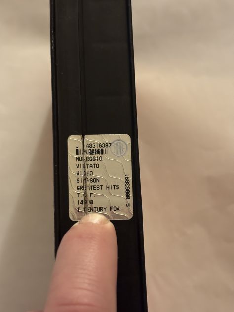VHS/VIDEOCASSETTA RARISSIMA IN OTTIME CONDIZIONI:I SIMPSON”GRETEST HITS” - Foto 3
