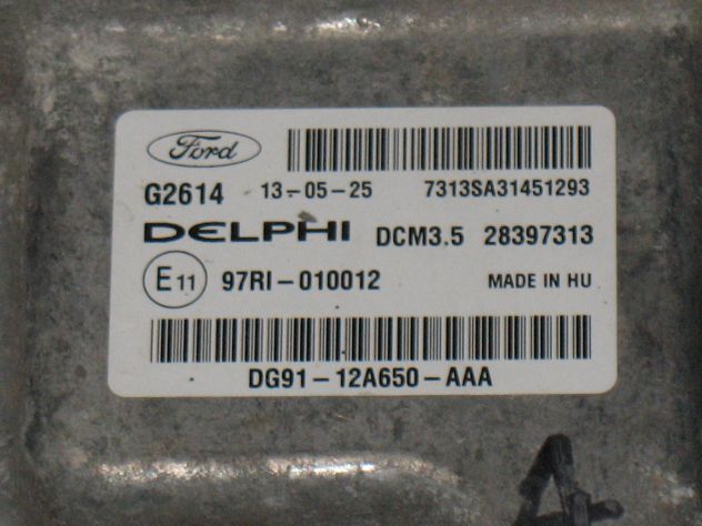 DG91-12A650-AAA ECU FORD DCM3.5 G2614 DG9112A650AAA 97RI-010012 97RI010012 - Foto 2