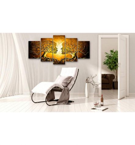 Quadro Alberi Beige 100x50 E 200x100 ARREDALACASA - Foto 2