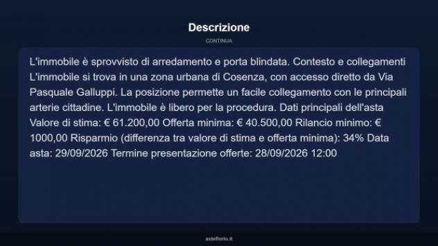 Immobile in asta di 72 m² in vendita a Cosenza - Foto 17