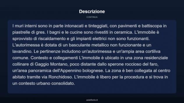 Immobile in asta di 197 m² con più di 5 locali e box auto in vendita a Gaggio Montano - Foto 16