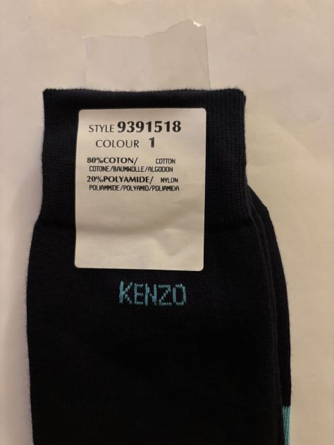 CALZE NUOVE DA UOMO FIRMATE ORIGINALI KENZO,MADE IN ITALY,N’ 42-44,IN COTONE - Foto 2
